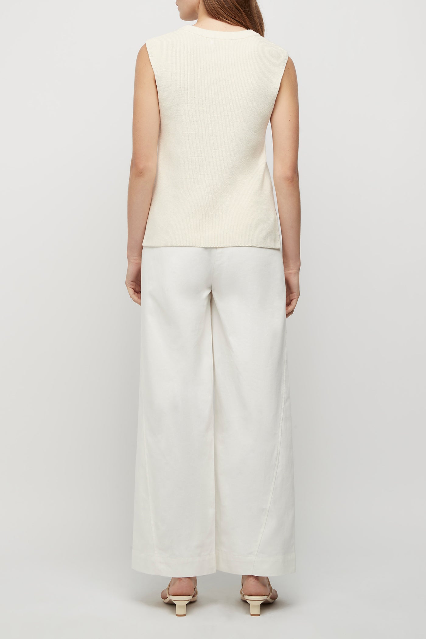 The Sleeveless Cotton Knit Top