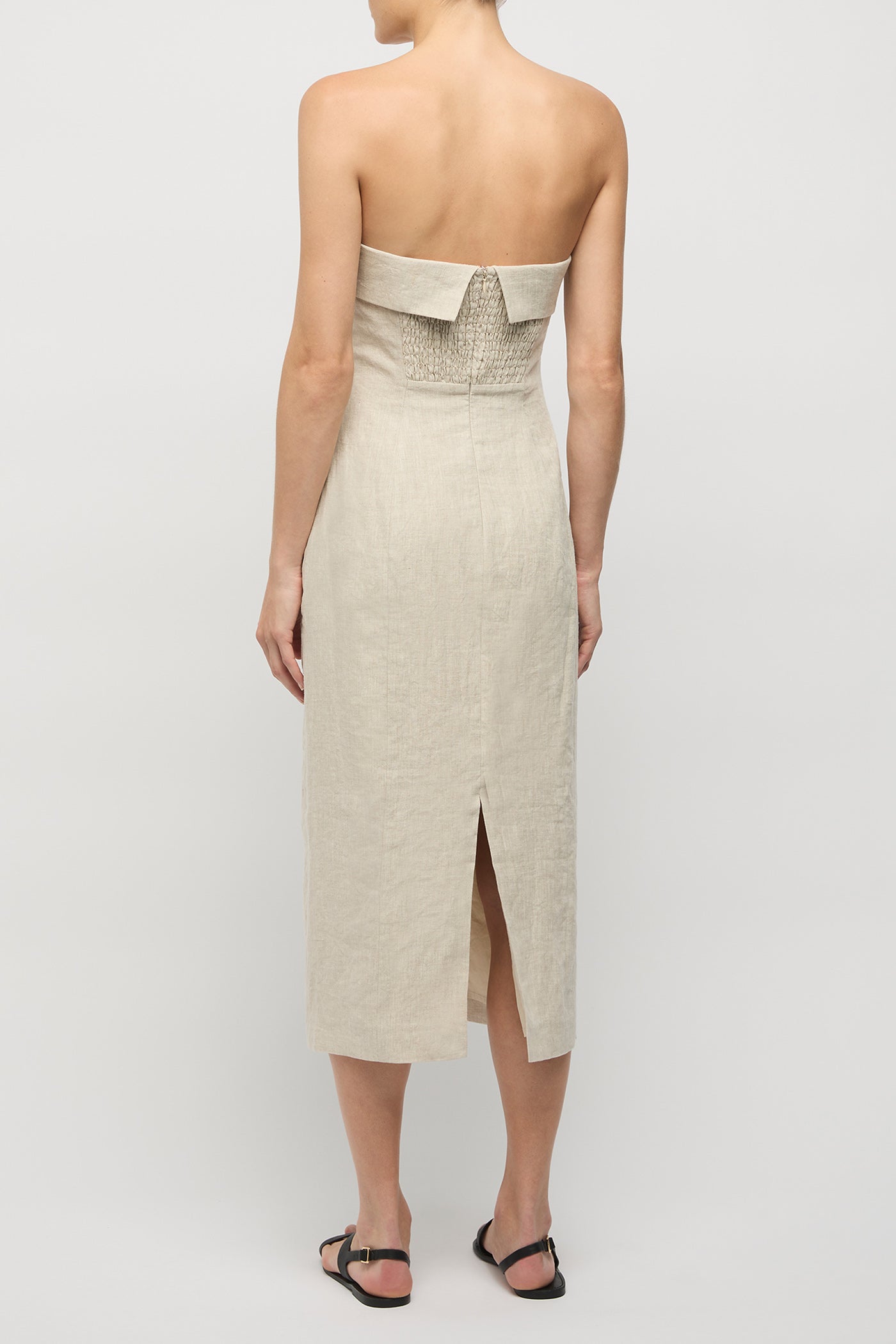 Jill Linen Midi Dress