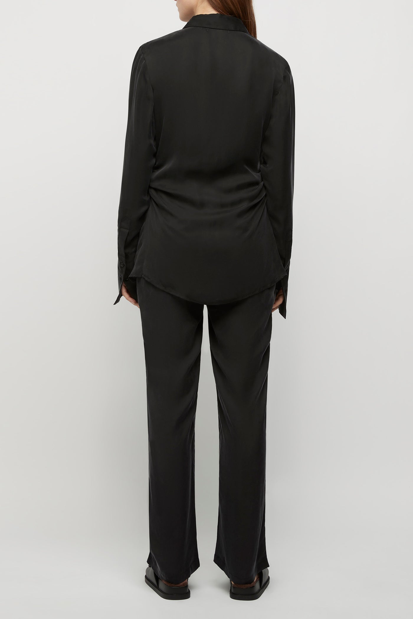 Perle 100% Cupro Straight Trouser