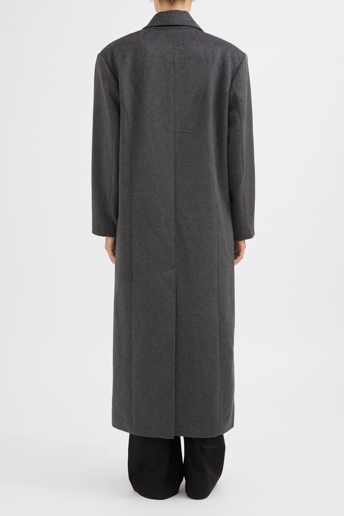 The Double Breasted Longline Wool Coat