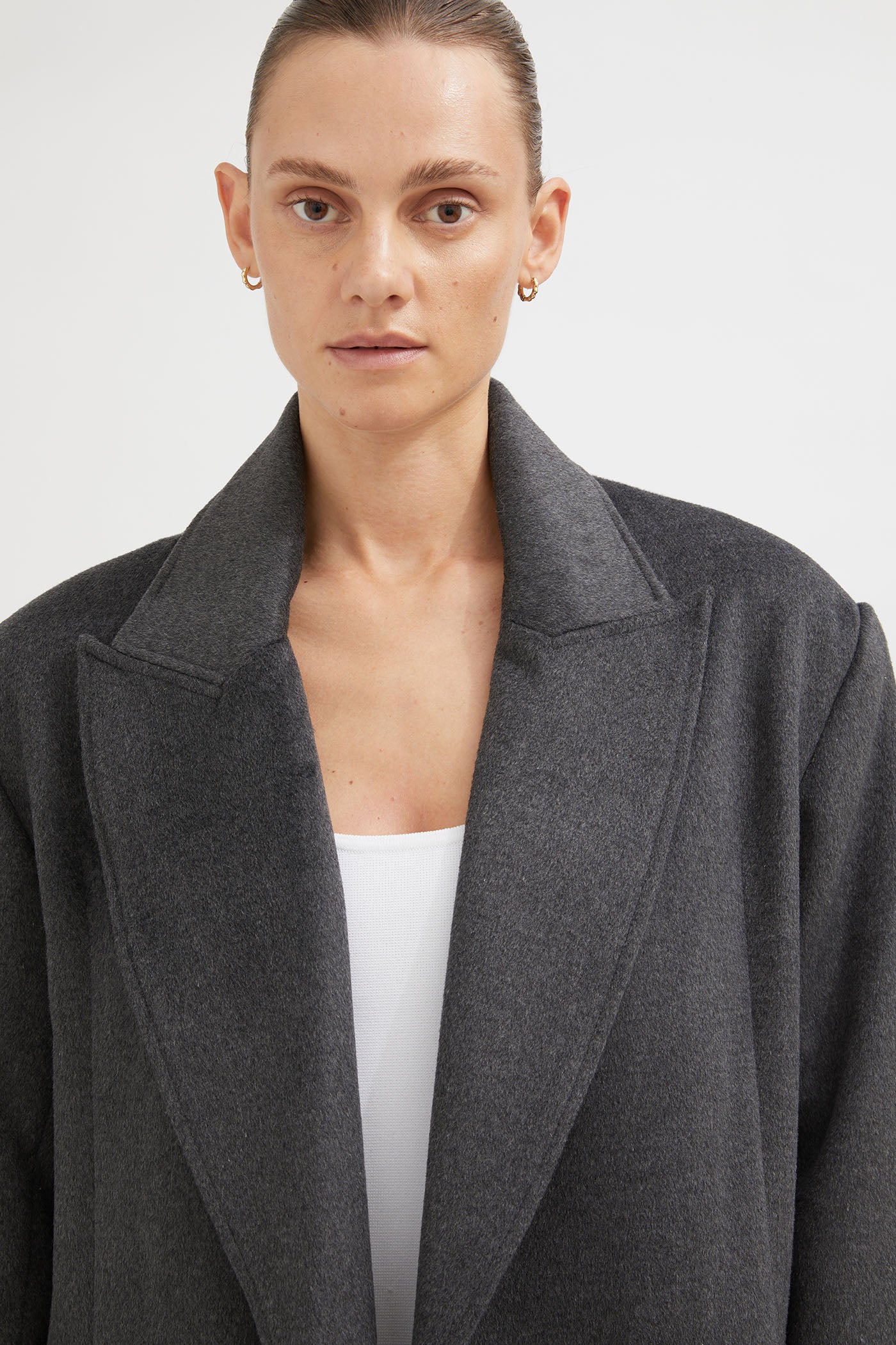 The Double Breasted Longline Wool Coat