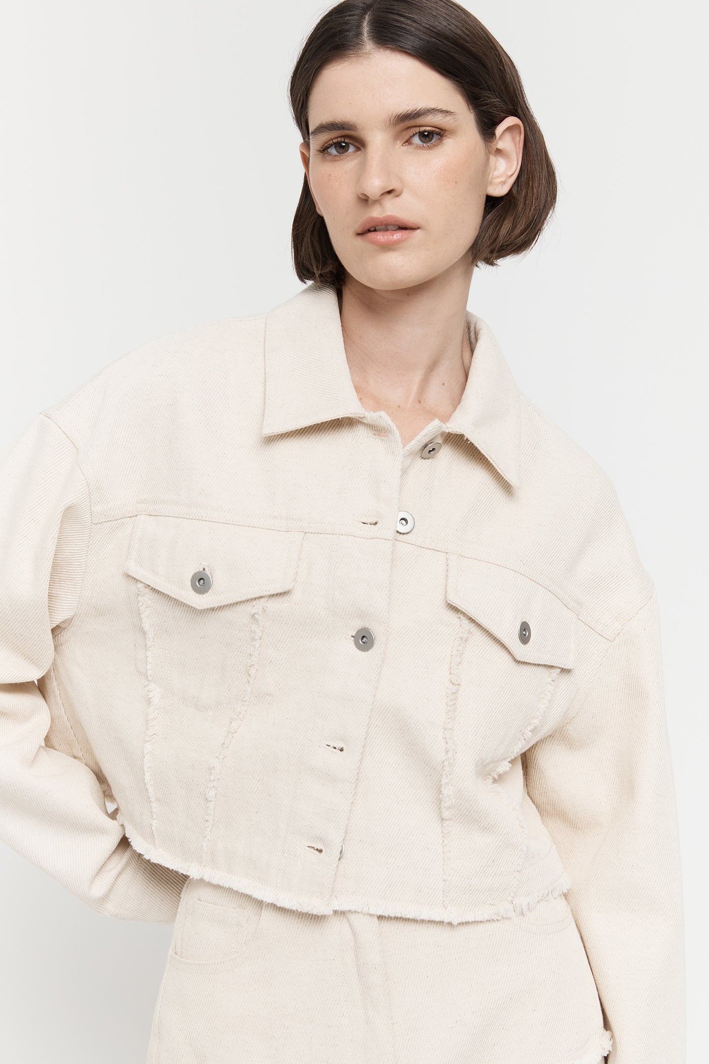 Cotton Linen Denim Jacket