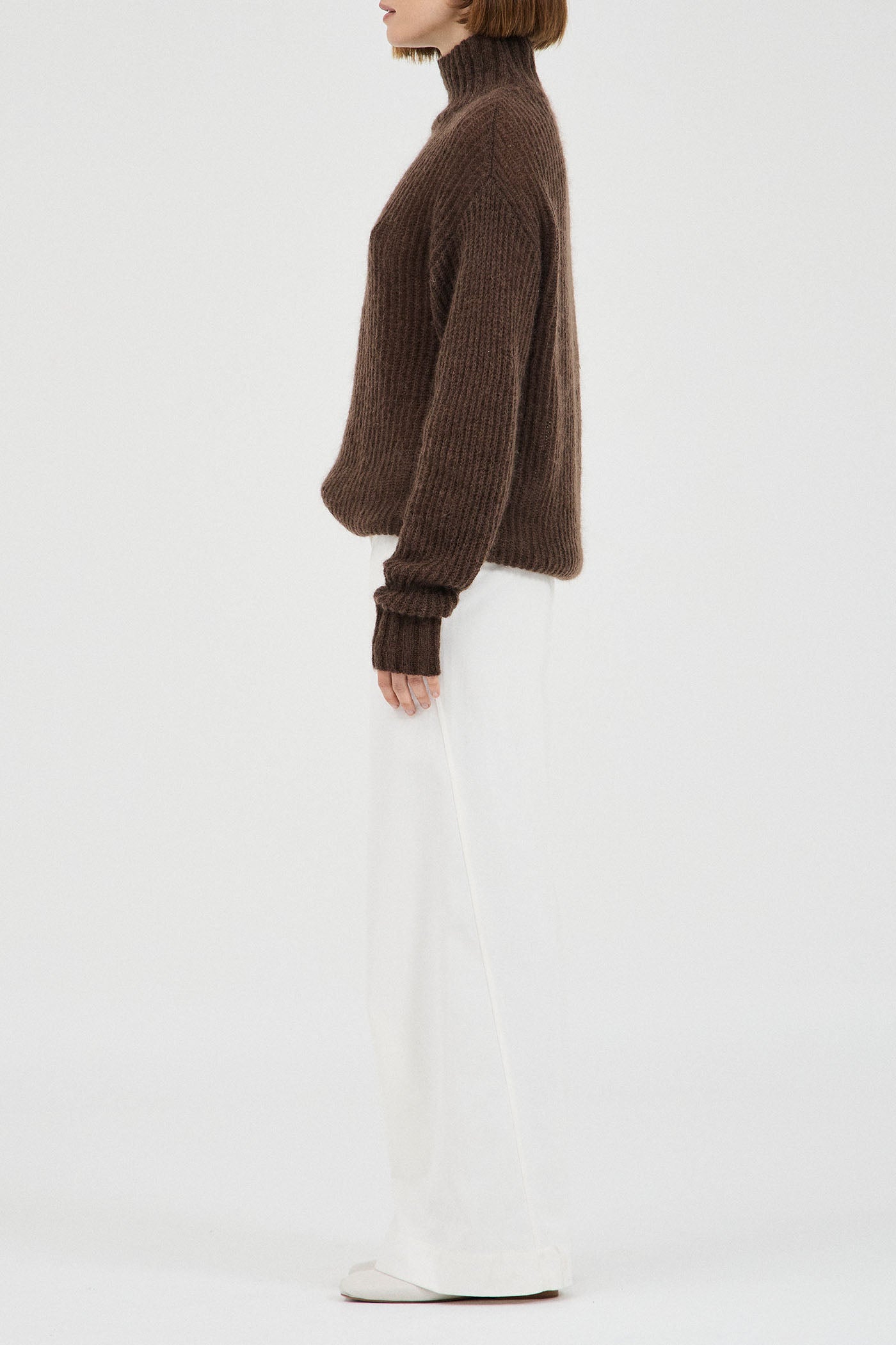 The Mohair-Wool High Neck Knit