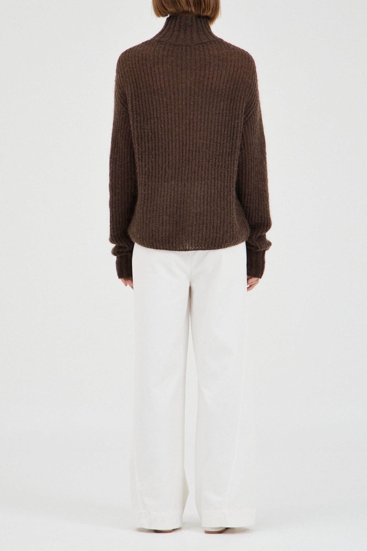 The Mohair-Wool High Neck Knit