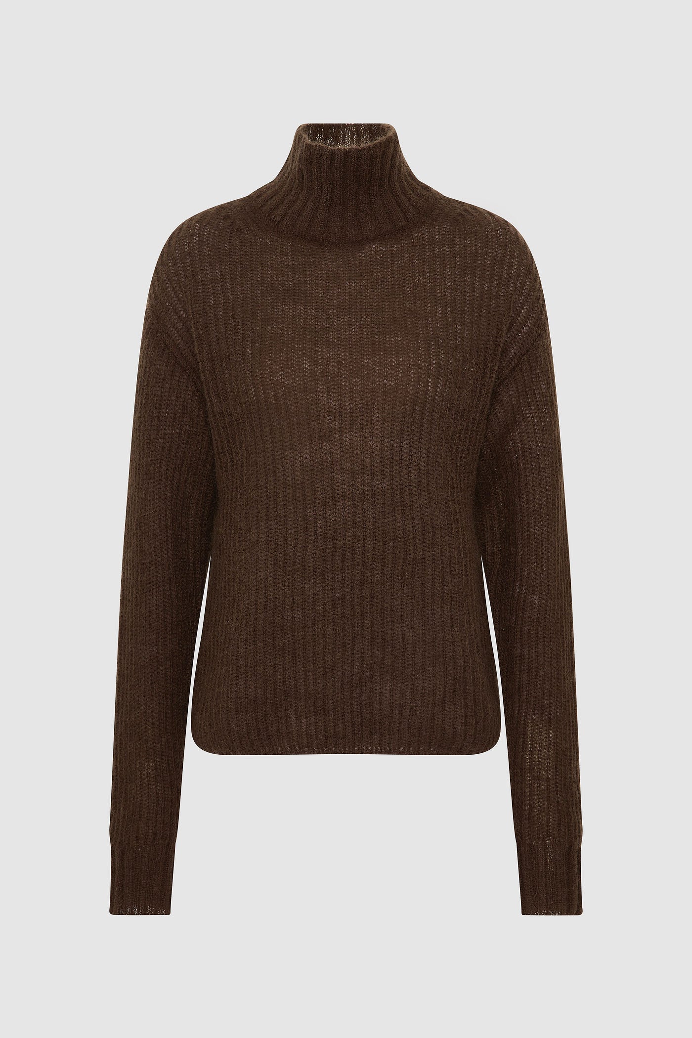 The Mohair-Wool High Neck Knit