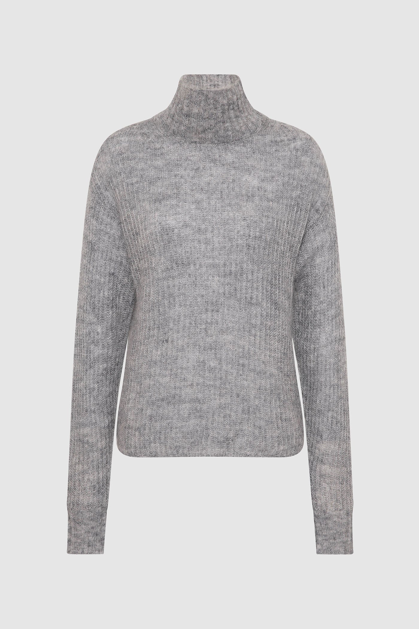 The Mohair-Wool High Neck Knit