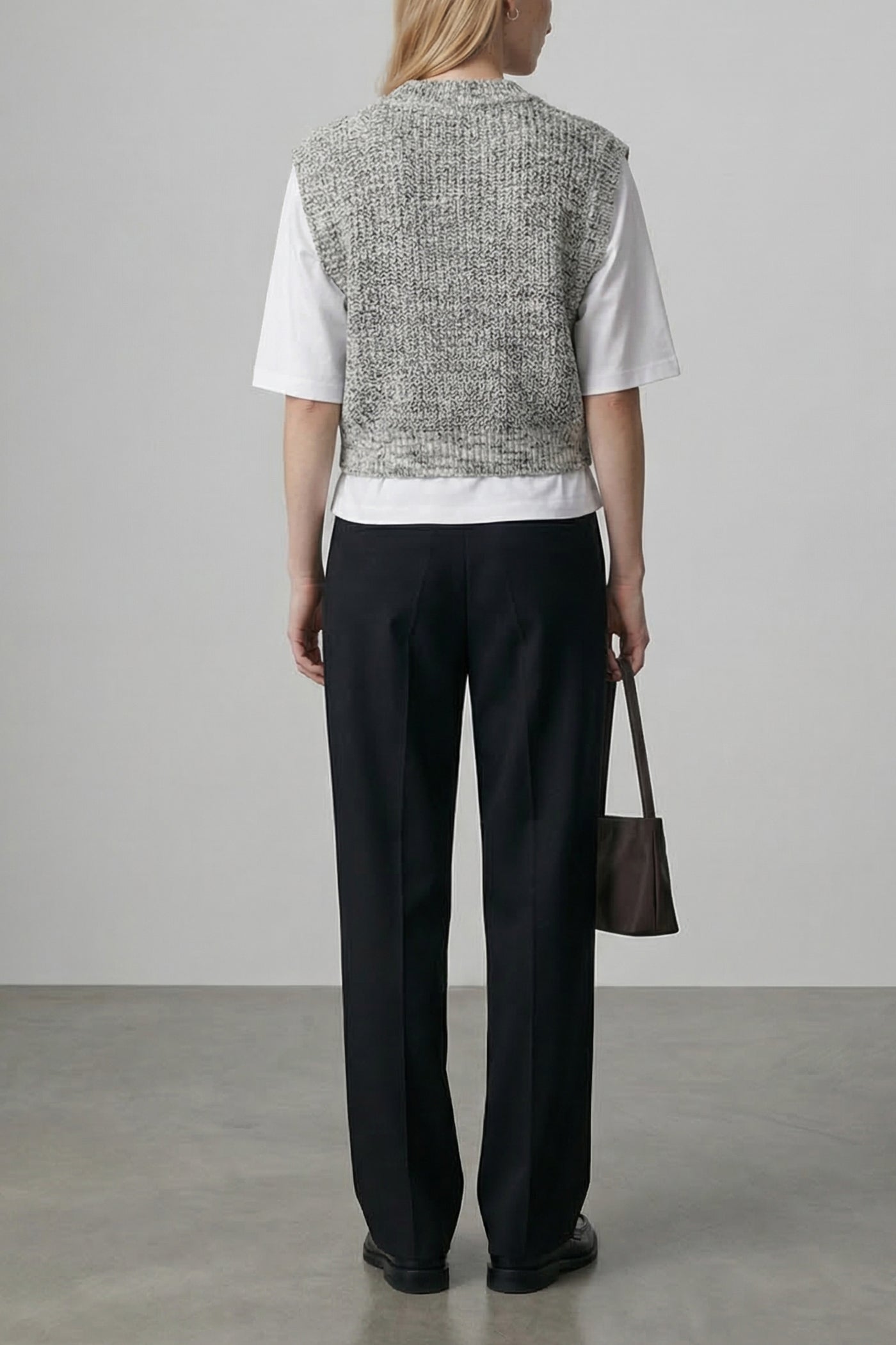 The Cotton-Wool Cashmere Speckle Vest
