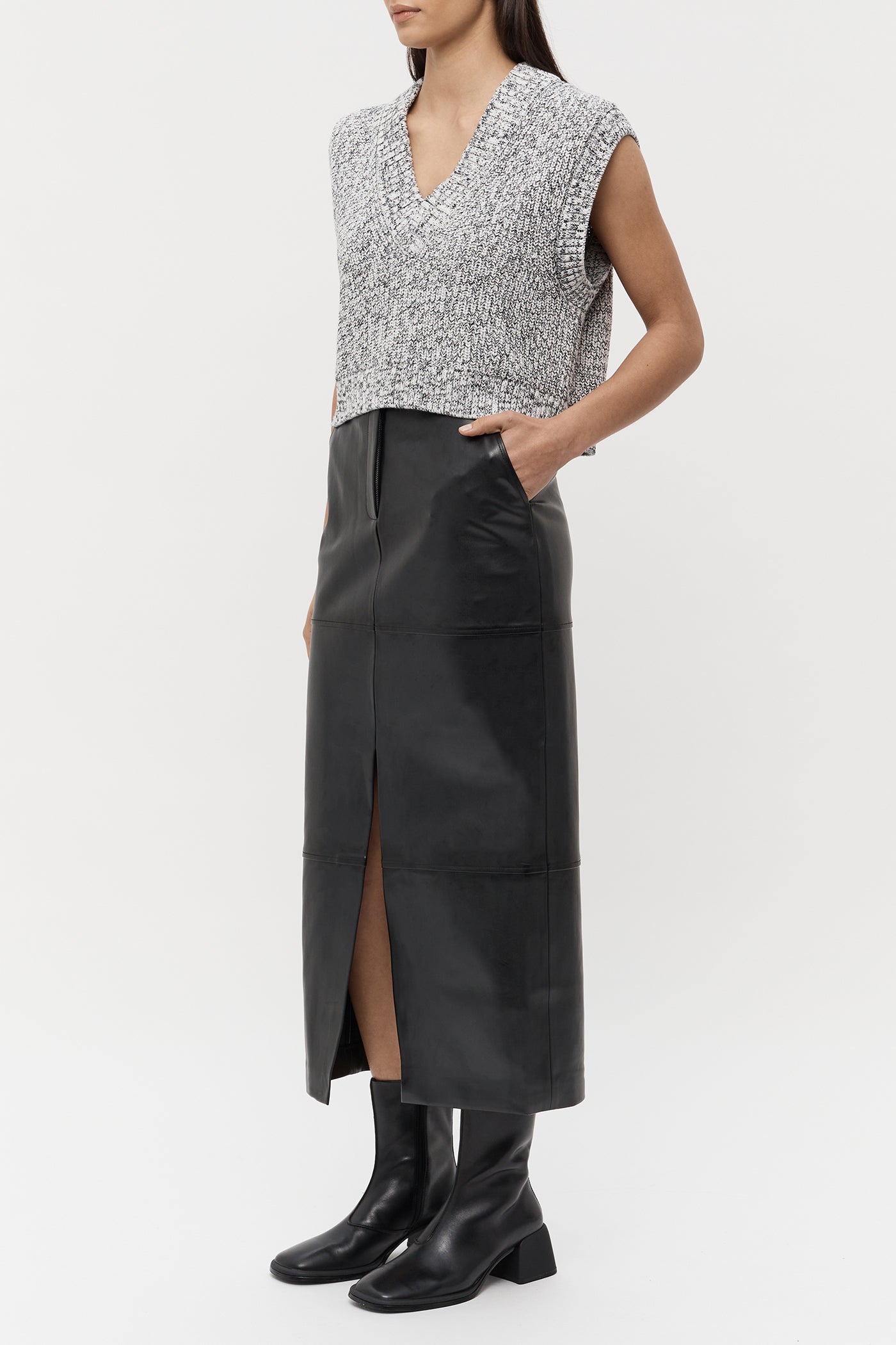 The Cotton-Wool Cashmere Speckle Vest