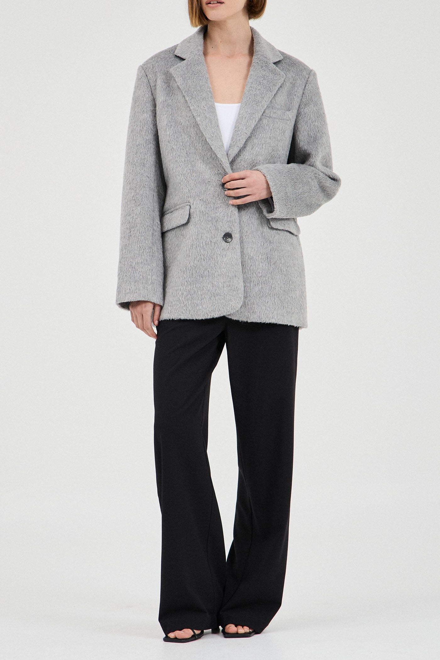The Brushed Wool-Blend Blazer