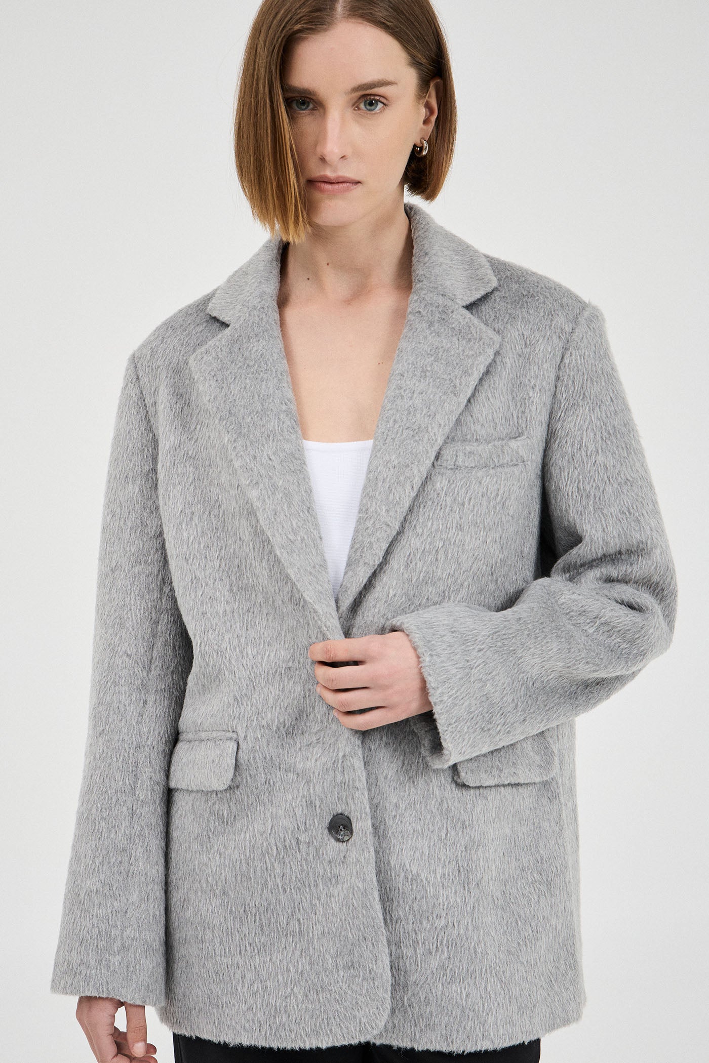 The Brushed Wool-Blend Blazer