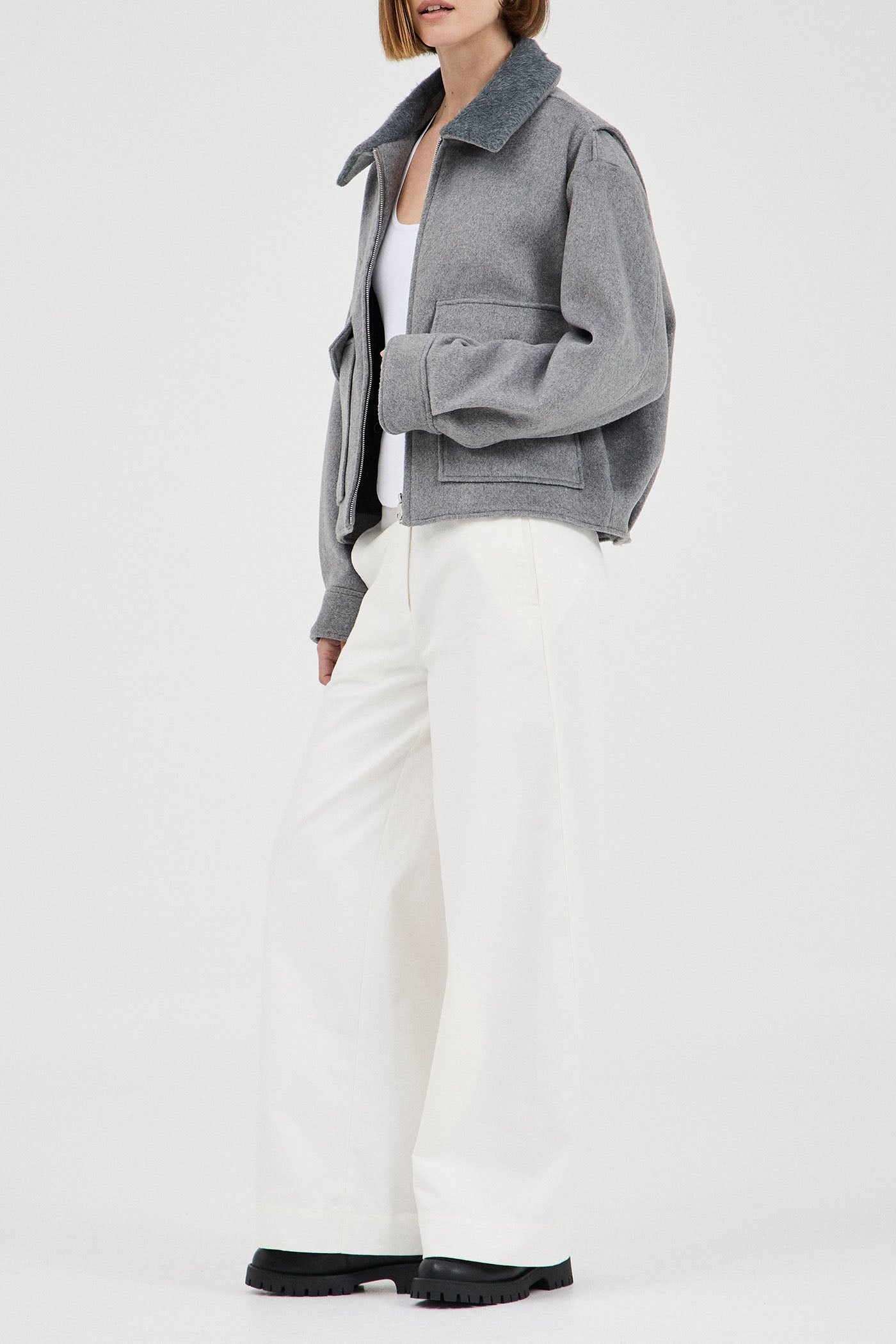 The Wool-Blend Bomber Jacket