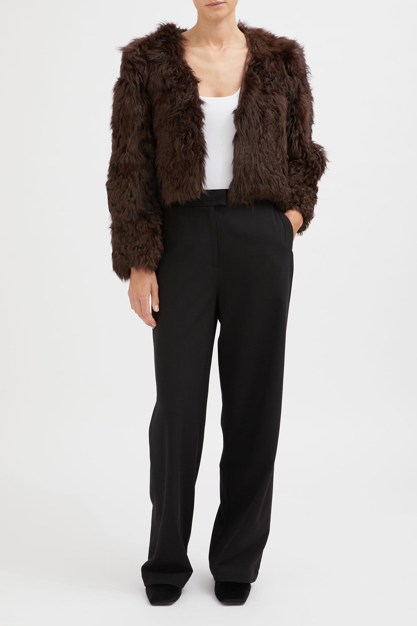 The 100% Wool Shearling Fur Jacket