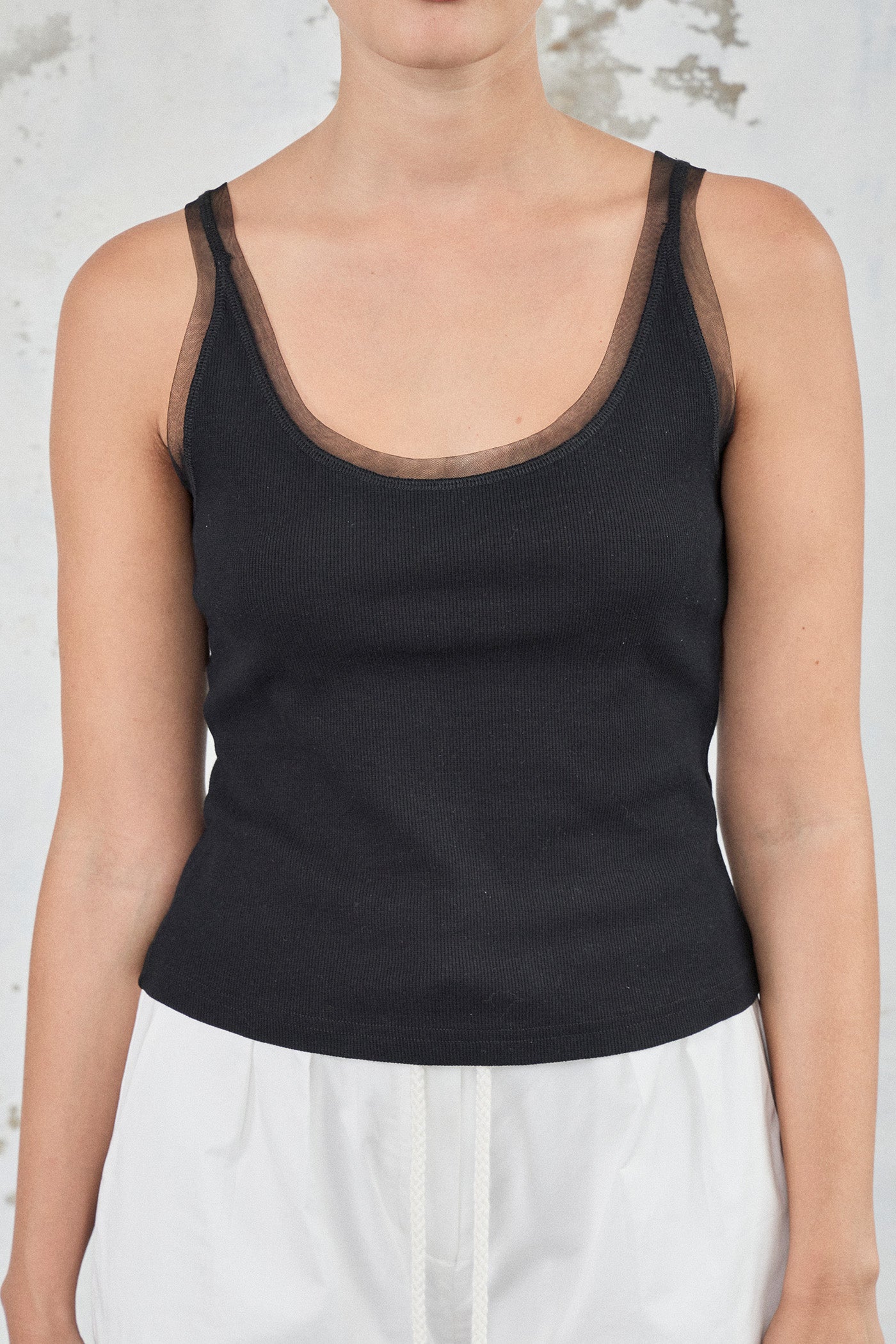 The Cotton Mesh Tank