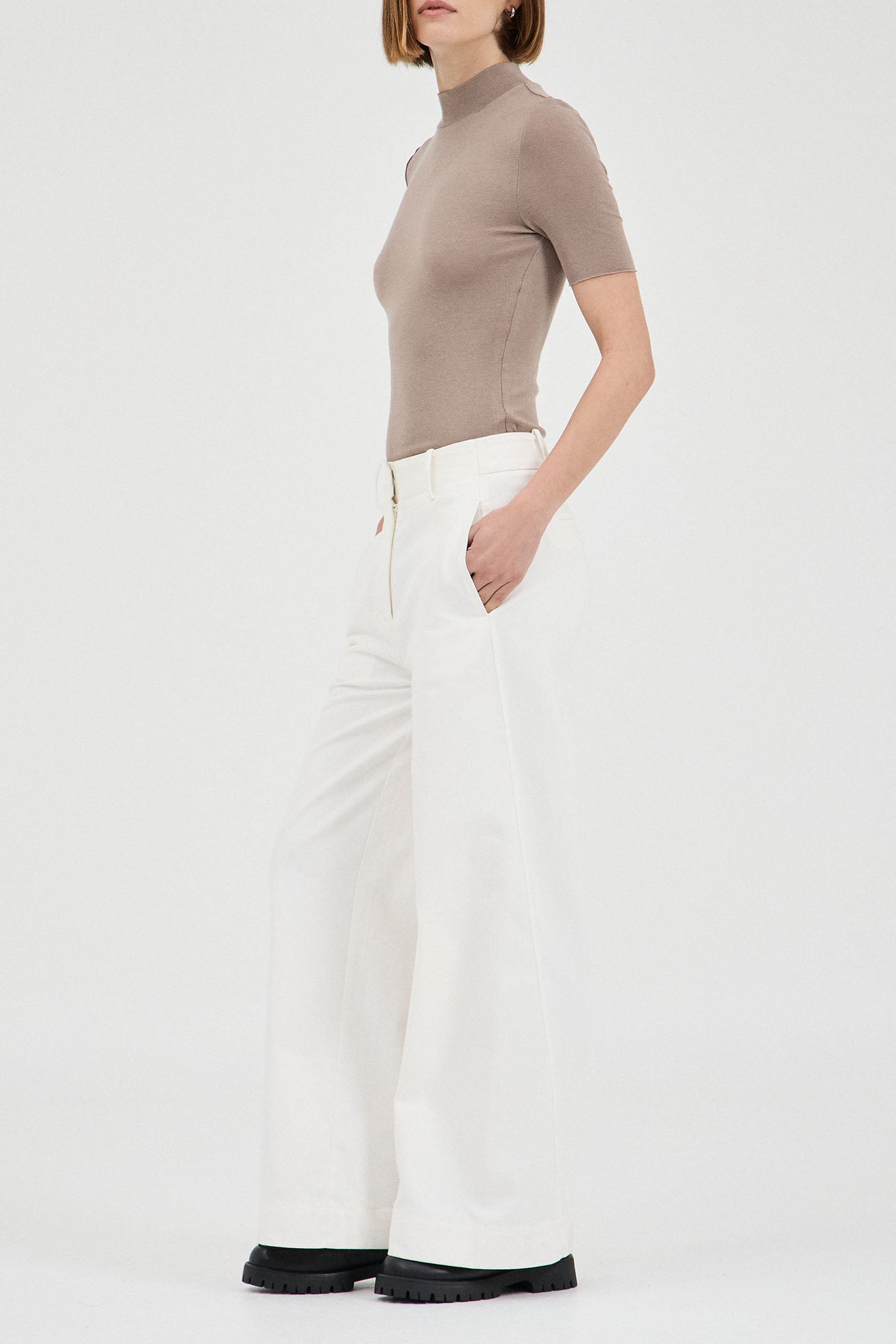 The Tencel Wool Short Sleeve Top