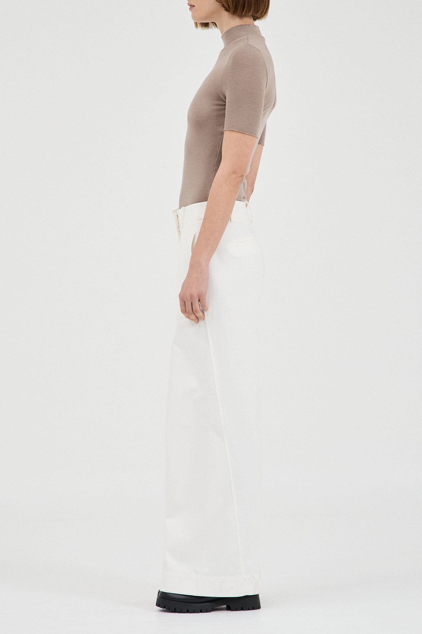The Tencel Wool Short Sleeve Top