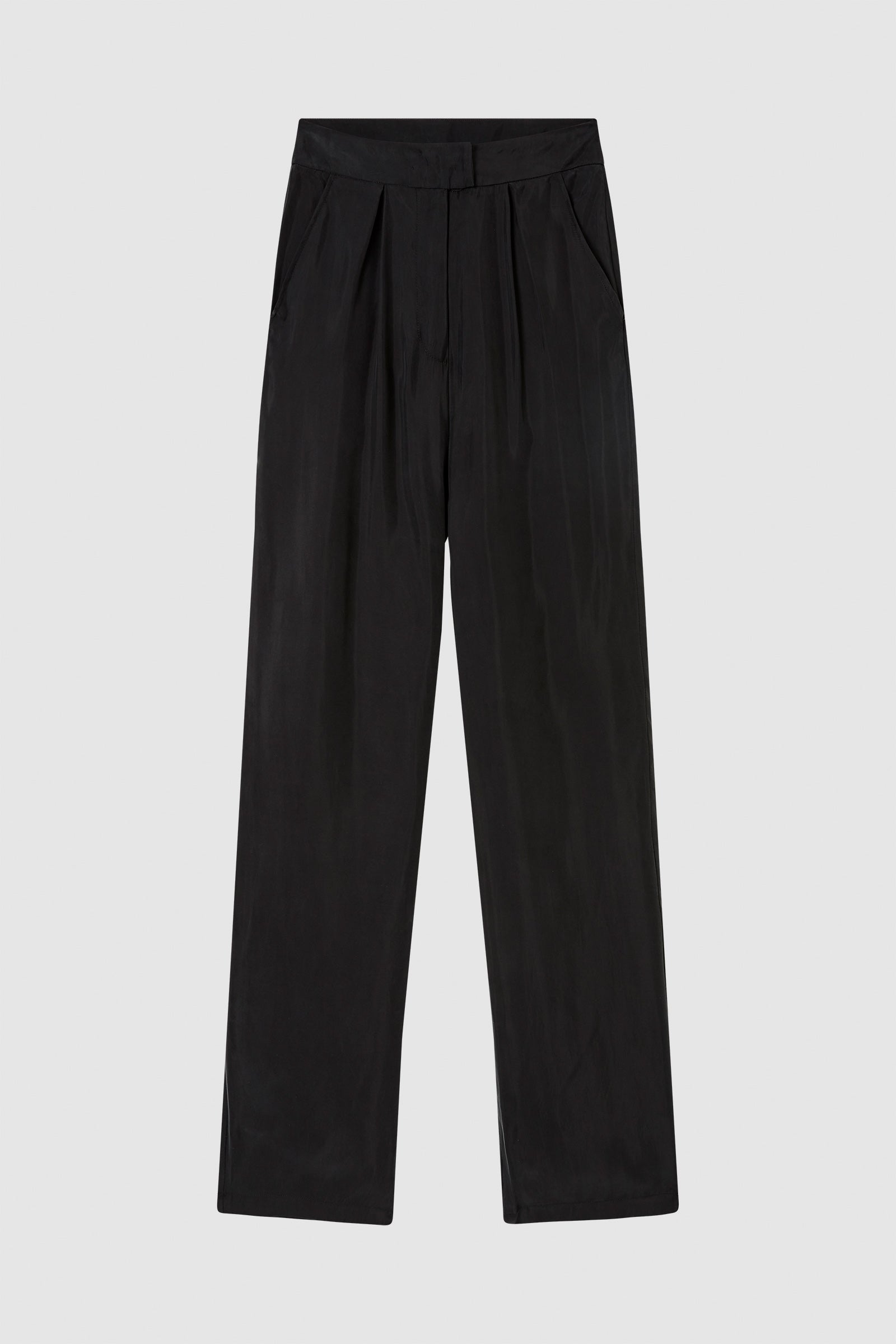 Perle 100% Cupro Straight Trouser