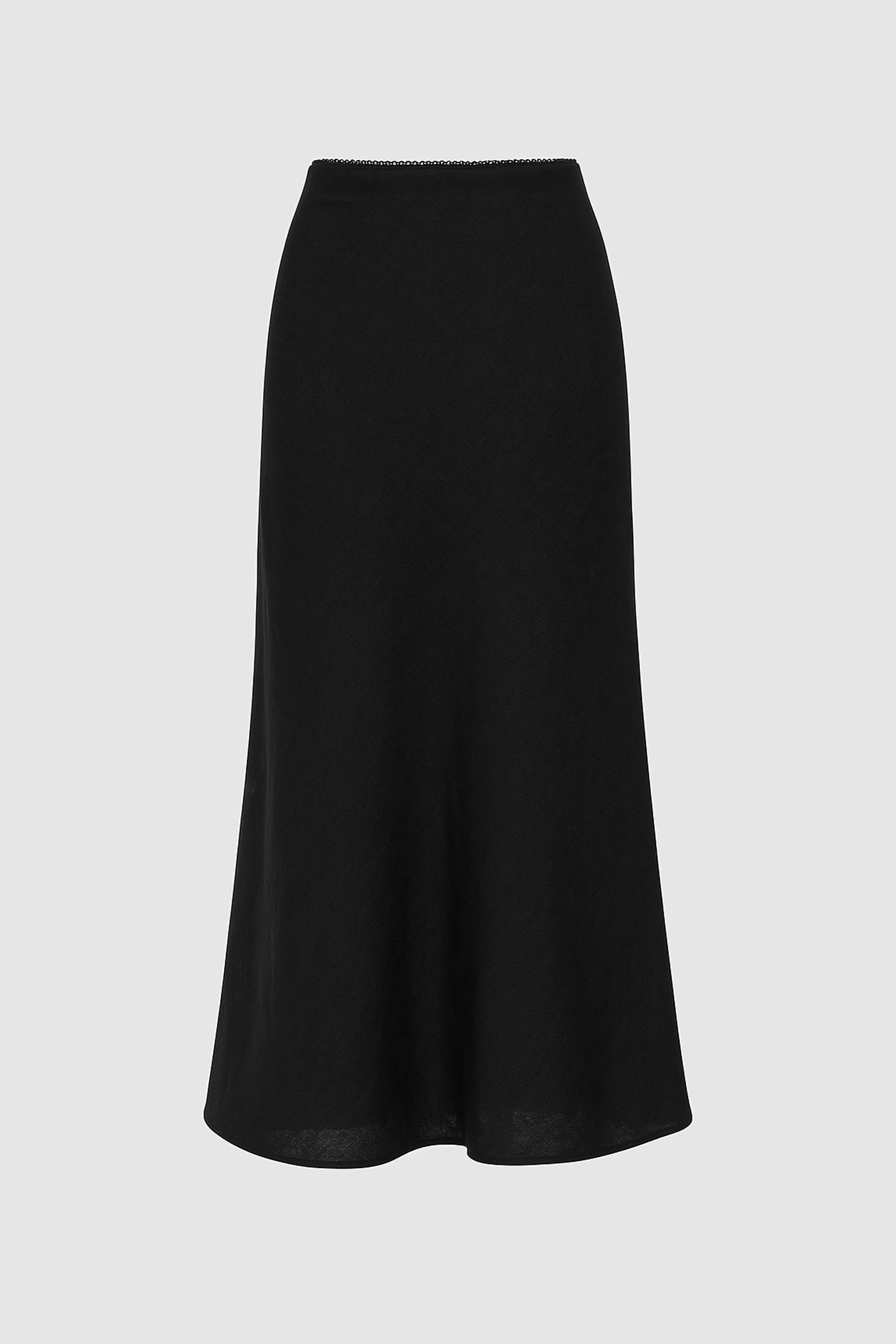 The Linen Bias Trim Skirt